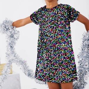 Lola + the Boys Shimmer Stardust Sequin Dress